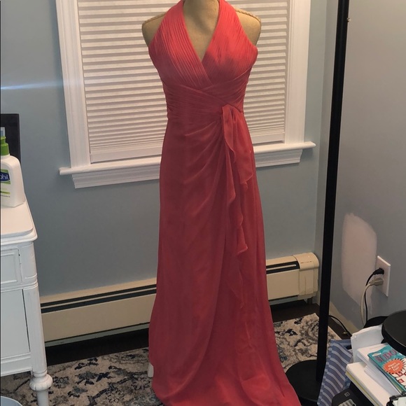 David's Bridal Dresses & Skirts - {Davids Bridal} Coral bridesmaids dress size 6